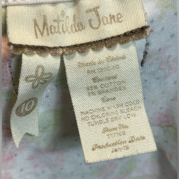 Matilda Jane Hello Lovely In the Garden Floral Peplum Tank Top Girls Size 10 - Picture 4 of 12